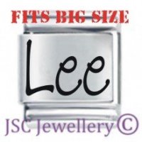 Lee Etched Name Charm - Fits BIG size 13mm