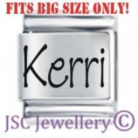 Kerri Etched Name Charm - Fits BIG size 13mm