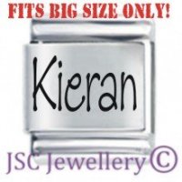 Kieran Etched Name Charm - Fits BIG size 13mm