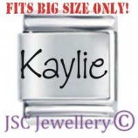 Kaylie Etched Name Charm - Fits BIG size 13mm