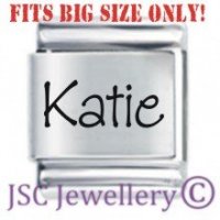 Katie Etched Name Charm - Fits BIG size 13mm