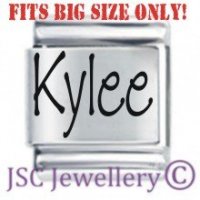 Kylee Etched Name Charm - Fits BIG size 13mm