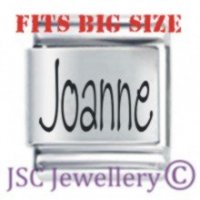 Joanne Etched Name Charm - Fits BIG size 13mm