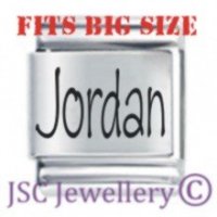 Jordan Etched Name Charm - Fits BIG size 13mm