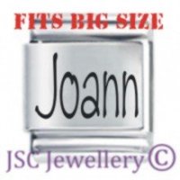 Joann Etched Name Charm - Fits BIG size 13mm