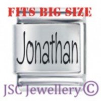 Jonathan Etched Name Charm - Fits BIG size 13mm