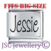 Jessie Etched Name Charm - Fits BIG size 13mm