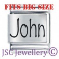 John Etched Name Charm - Fits BIG size 13mm