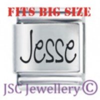 Jesse Etched Name Charm - Fits BIG size 13mm