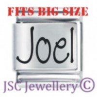 Joel Etched Name Charm - Fits BIG size 13mm