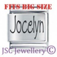 Jocelyn Etched Name Charm - Fits BIG size 13mm