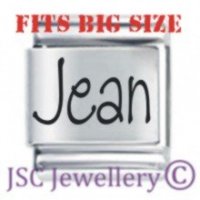 Jean Etched Name Charm - Fits BIG size 13mm