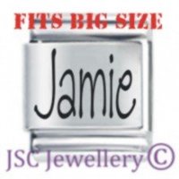 Jamie Etched Name Charm - Fits BIG size 13mm