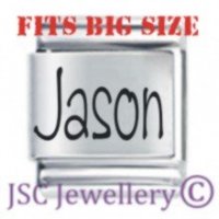 Jason Etched Name Charm - Fits BIG size 13mm