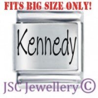 Kennedy Etched Name Charm - Fits BIG size 13mm