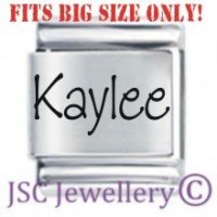 Kaylee Etched Name Charm - Fits BIG size 13mm