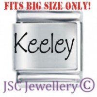 Keeley Etched Name Charm - Fits BIG size 13mm