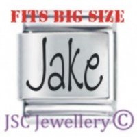 Jake Etched Name Charm - Fits BIG size 13mm