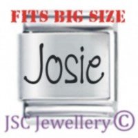 Josie Etched Name Charm - Fits BIG size 13mm