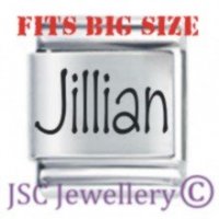 Jillian Etched Name Charm - Fits BIG size 13mm
