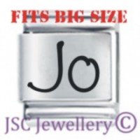Jo Etched Name Charm - Fits BIG size 13mm