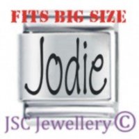 Jodie Etched Name Charm - Fits BIG size 13mm