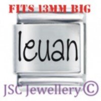 Ieuan Etched Name Charm - Fits BIG size 13mm
