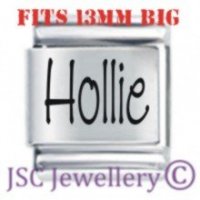 Hollie Etched Name Charm - Fits BIG size 13mm