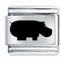 Hippo ETCHED Italian Charm