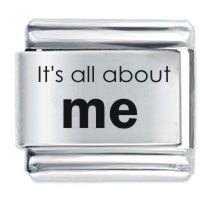 It's All About ME ETCHED Italian Charm