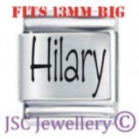 Hilary Etched Name Charm - Fits BIG size 13mm