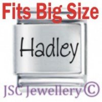 Hadley Etched Name Charm - Fits BIG size 13mm