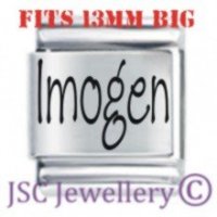 Imogen Etched Name Charm - Fits BIG size 13mm