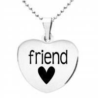 Friend Heart Pendant - Customisable