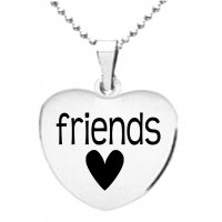 Friends Heart Pendant - Customisable