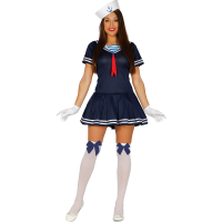 Sailor Girl Ladies Fancy Dress Sexy Navy Blue Sailor Outfit