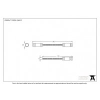 Fixings for back to back pull handles (pair)