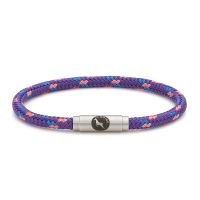 Summer Pudding Purple Rope Bracelet Steel Clasp - Boing