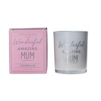 Mum Scented Boxed Candle - Coconut & Fig - Gisela Graham