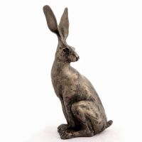 Sitting Hare Small Cold Cast Bronze Ornament - Frith Sculpture Paul Jenkins SA009