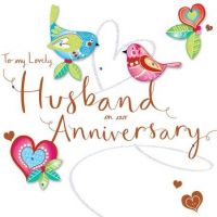 Wedding Anniversary Card - Husband - Bird - 3D - Talking Pictures