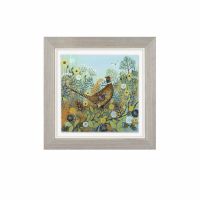 Pheasant Walk Bird - Wall Art Print Framed - Lucy Grossmith