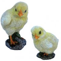 Chick - 2 Designs - Lifelike Garden Ornament - Indoor or Outdoor - Real Life