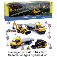 New Holland Backhoe or Skidsteer & Iveco Daily Truck Roll Off Model Diecast