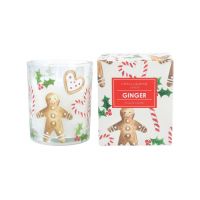 Gingerbread Man Scented Boxed Candle - Ginger - Gisela Graham
