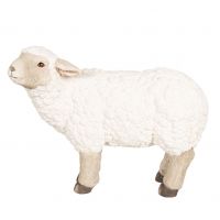 Large Decoration Sheep Statue Length 55cm - Poly Resin - Clayre & Eef