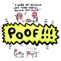 Birthday Card - Poof Husband - Adult Rude Funny - Something David