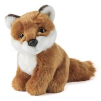 Fox Sitting Small Plush Soft Toy - 15cm - Living Nature