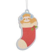  Christmas Sloth Festive Friends Air Freshener Spiced Orange Scent 