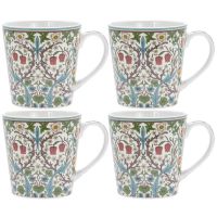 Blackthorn William Morris Collection Fine China Mug Gift Set - Set of 4